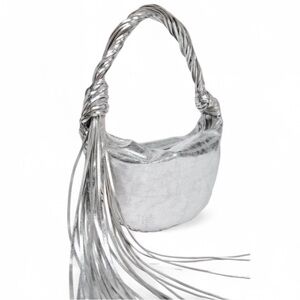 ZARA METALLIC FRINGED BAG